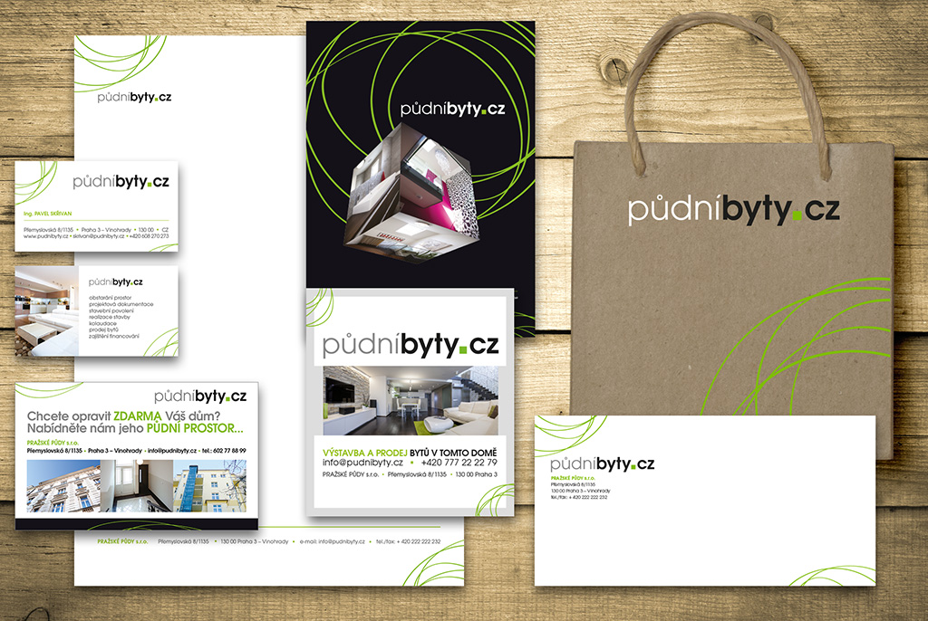 Corporate identity Půdní byty s.r.o.