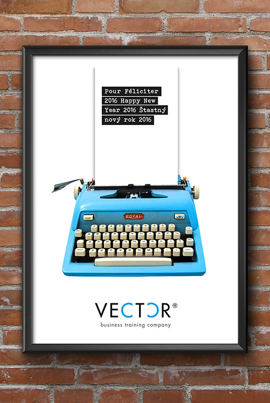 Grafické návrhy a tisk PF pro bussiness training company VECTOR BTC