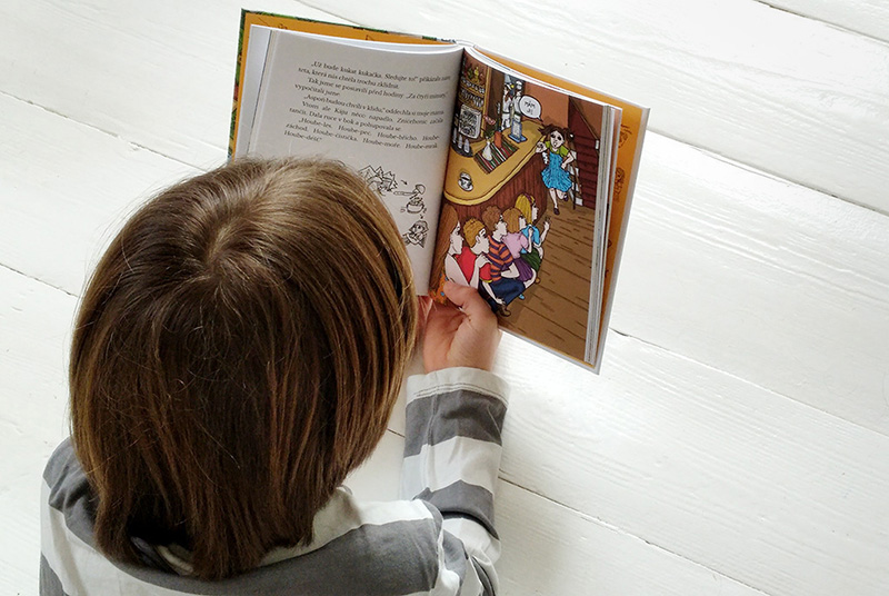 Sazba, zajištění ilustrací, korektury a vytištění dětské knížky Kataríny Fiala 2.A