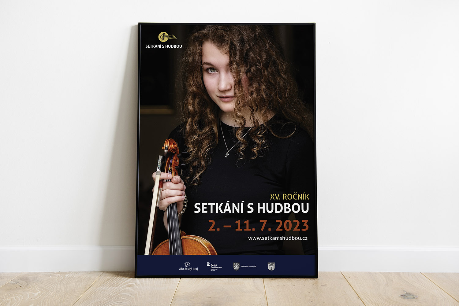 Zpracování letáků a brožur pro Setkání s hudbou.