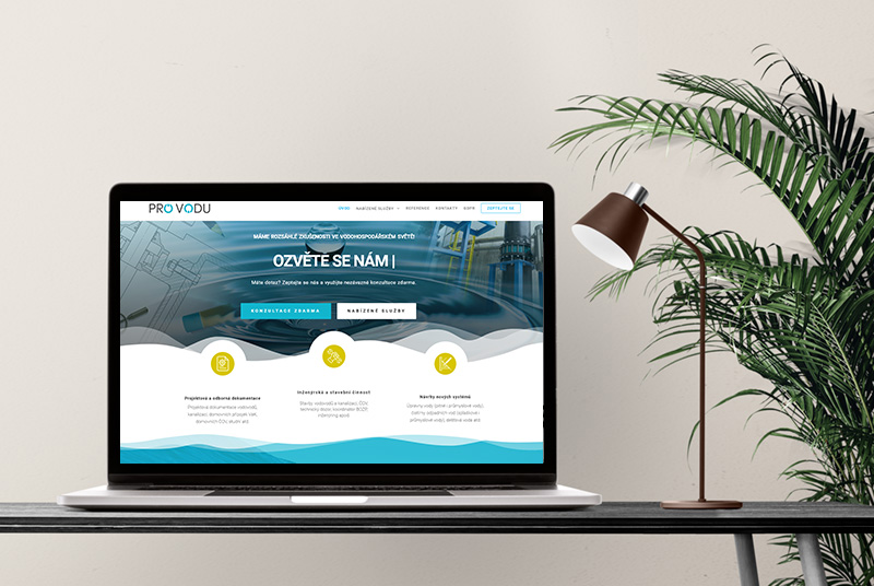 Návrh loga a WordPress webu PROVODU